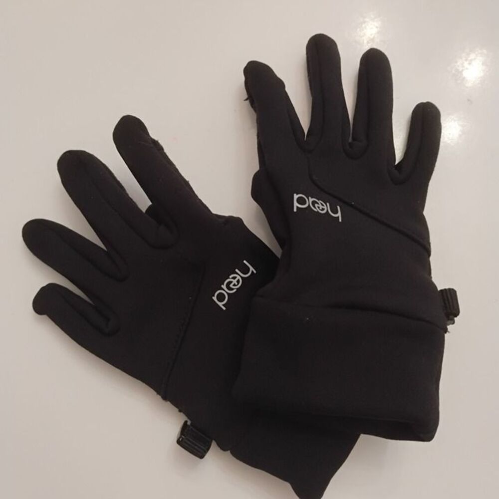 Head SENSATEC Gloves Kids Touchscreen Black with Red Accent Medium